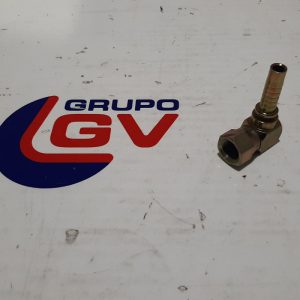 Racord 90 grado compacto JIC - 9/16 para tubo 3/8